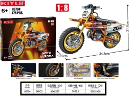 Konstruktoru komplekts motokrosam – 475 detaļas
