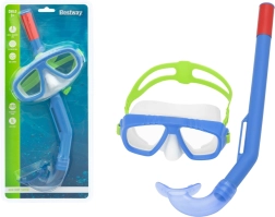 Bērnu niršanas maska un snorkelis Bestway (zils)