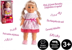 Lelle Barunka staigā un dzied česki 42 cm