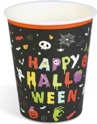 Happy Halloween Paper Cups 250 ml, 8 Pieces