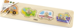 Wooden peg puzzle vehicles for little ones VIGA