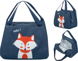 Insulated lunch bag with fox motif – Orange