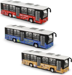 Metāla autobuss ar atveramām durvīm