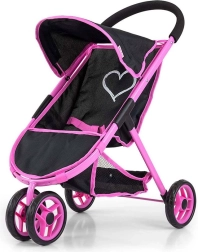 Bērnu golfa tipa ratiņi lellēm MILLY MALLY Susie Prestige Black