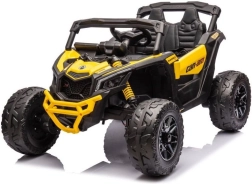 Elektriskā bērnu automašīna Baby Mix Buggy Hornet 12V dzeltena