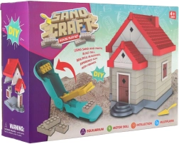 Modeļa smilšu namiņa būvkomplekts ar piederumiem