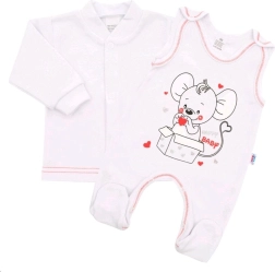 Zīdaiņu komplekts New Baby Mouse balts 80 (9–12 mēneši)
