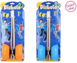 Lielais Diabolo komplekts plastmasa/koks bērniem