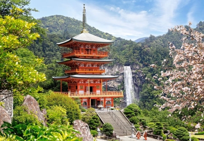 Puzle 1000 gabali Seiganto-ji templis, Japāna