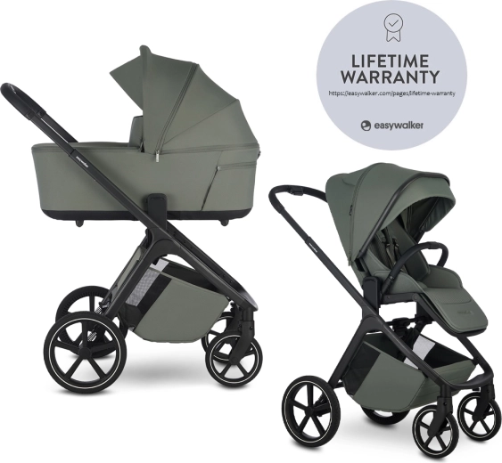 Easywalker Zoey Go combination stroller mineral green