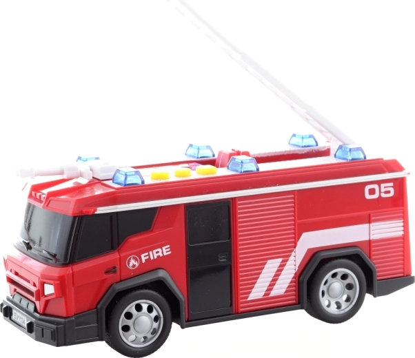 Fire truck with ladder