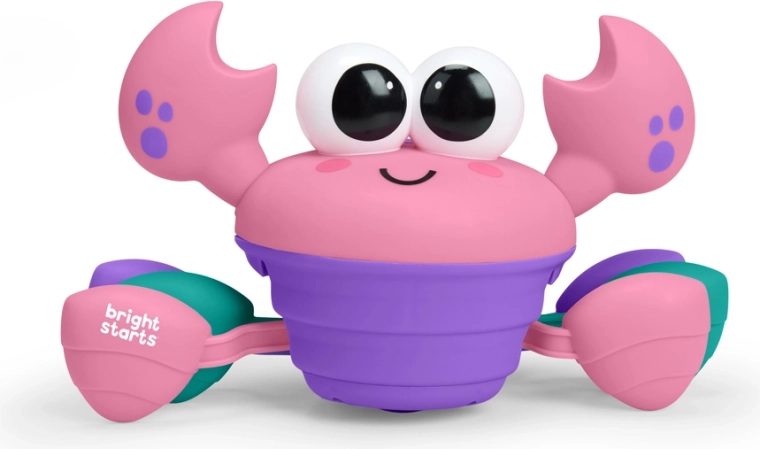Bright Starts musical and multisensory crawling crab Rockin' Crawling Crab, pink