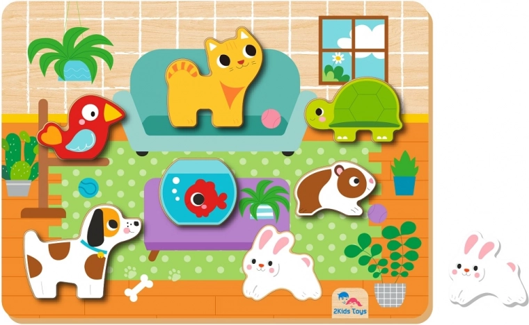 Ieliekamā puzle “Mīluļi” no 2Kids Toys