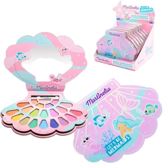 Martinelia Let’s Be Mermaids acu ēnu palete gliemežvāka formā - 1 gab.