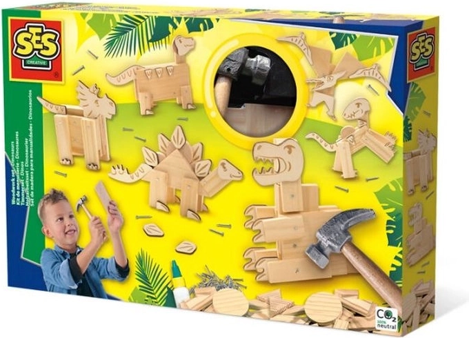 SES koka iedauzīšanas komplekts – dinozauri