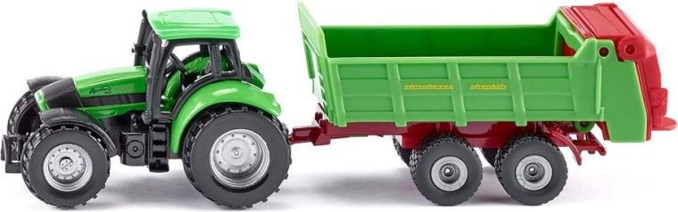 Traktora DEUTZ modelis ar STRAUTMANN izkliedētāju