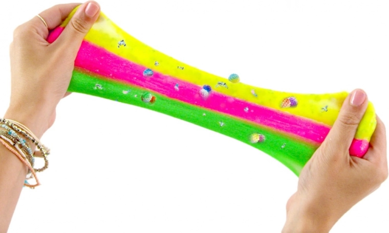 Krāsainas un mirdzošas tekstūras sensorai izklaidei