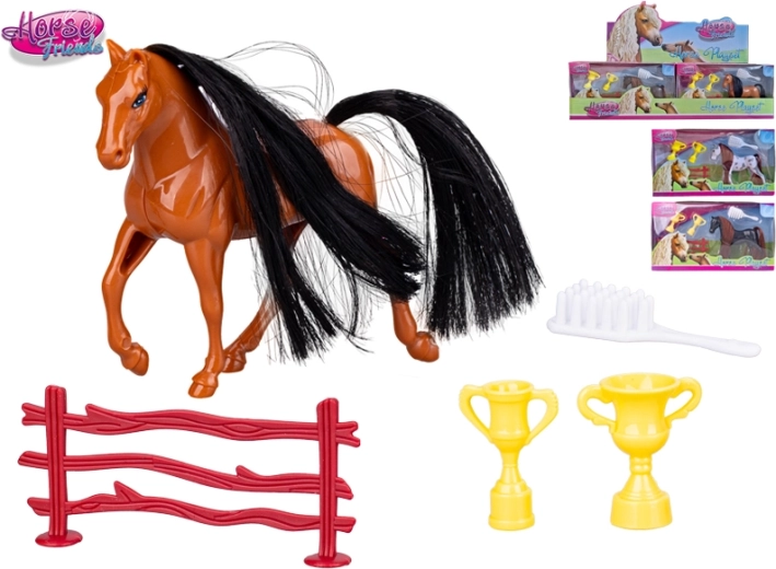 Horse Friends horse with accessories 9.5 cm