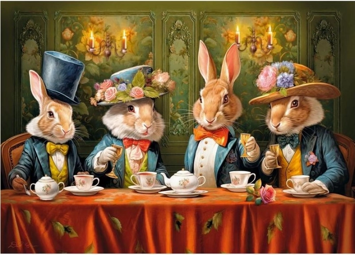 Cherry Pazzi puzzle Bunny Tea Party 500 pieces