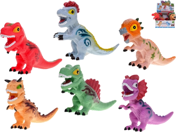 Krāsains čīkstošs dinozaurs 22,5 cm