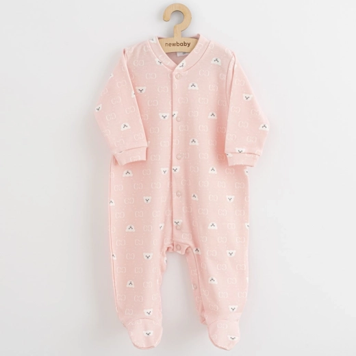 Zīdaiņu rāpulītis New Baby Classic II ar lācīti, balts