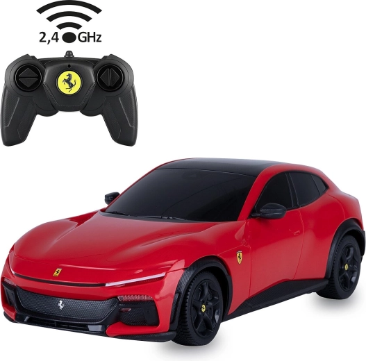 RC Ferrari Purosangue automašīna, sarkana, 1:24