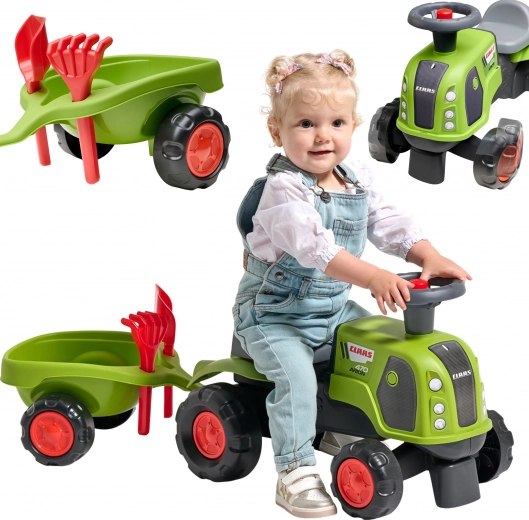 FALK CLAAS Arion ride-on with detachable trailer and sand play set