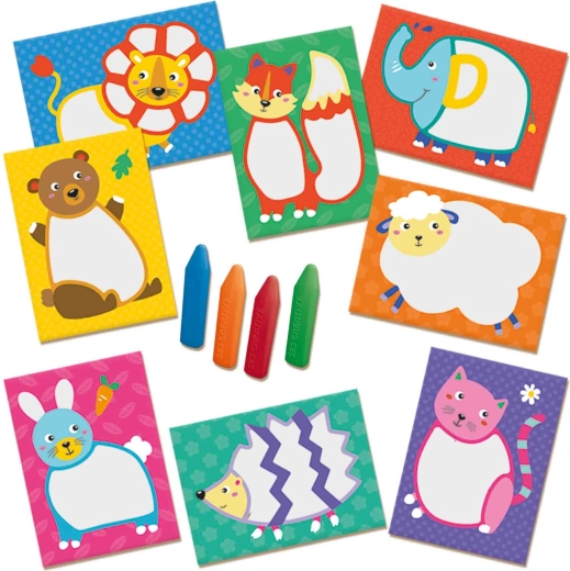 8 folding animal cards