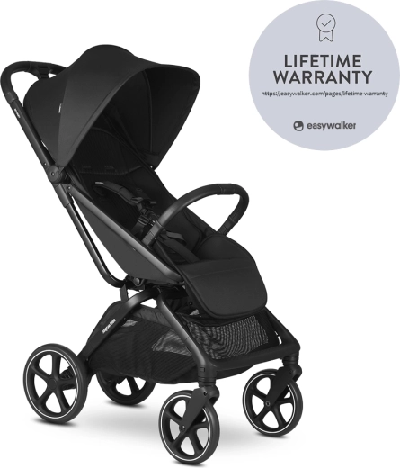 Easywalker sporta ratiņi Rockey L – Pure Black