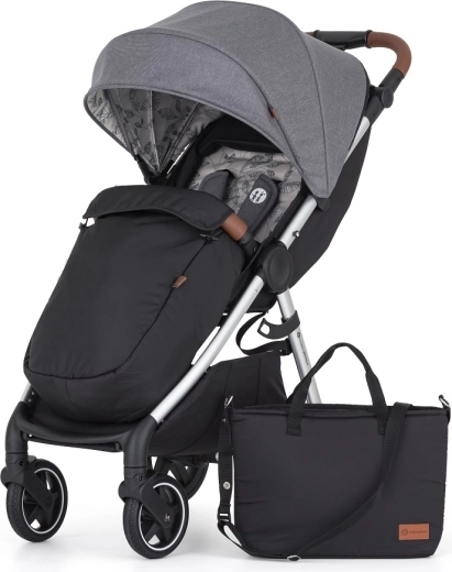 Petite&Mars sporta ratiņi Royal3 silver ultimate grey