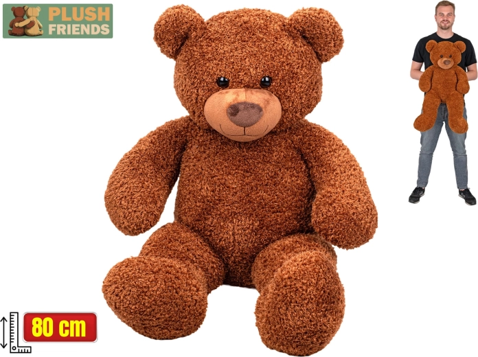 Plīša lācis Plush Friends 80 cm brūns