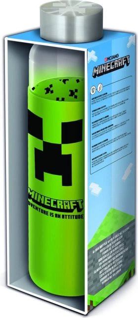 Stikla pudele ar apvalku MINECRAFT 585 ml