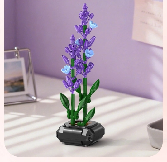 Reālistiska lavanda kā dizaina dekorācija