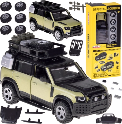 Metāla tūninga modelis LAND ROVER DEFENDER 110 1:43 ar piederumu komplektu