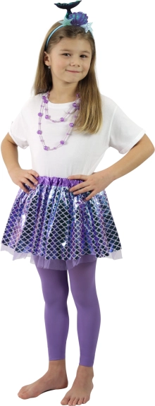 Children's mermaid costume with skirt and headband