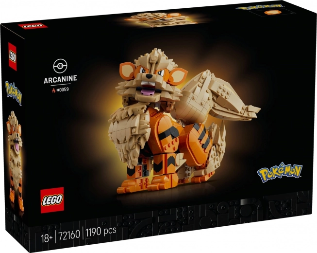 LEGO Pokémon Arcanine konstruktors pieaugušajiem