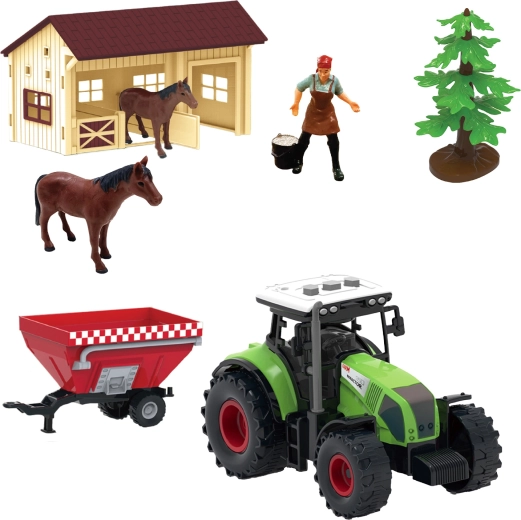 Farm playset with lights and sounds, 10 pieces