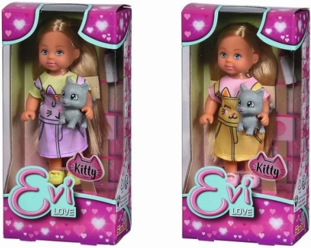 Evi Love doll with kitten – 2 variants