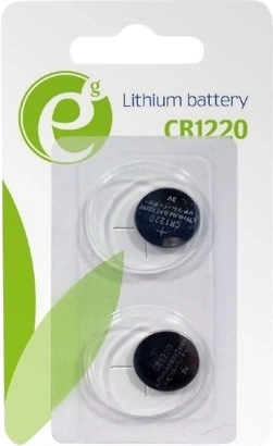 Lithium coin cell battery CR1220 3 V, 2 pcs