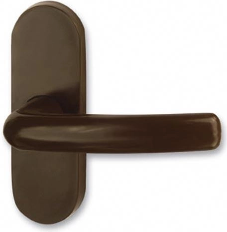 Classic Balcony Handle plastic brown