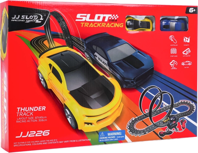 Track Sport Racing Slot Car Set, track length 308 cm