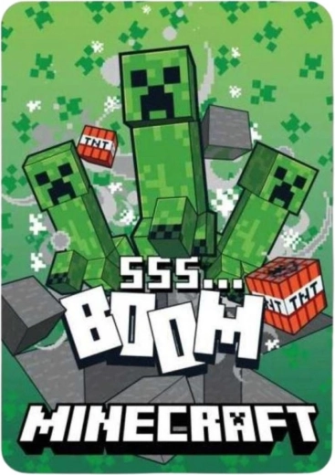Flīsa sega Minecraft - 1 gab.
