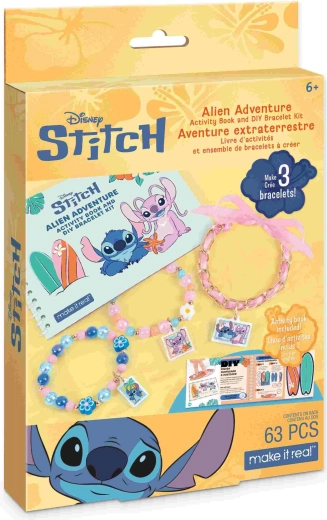 Activity book and bracelet-making kit Disney Stitch