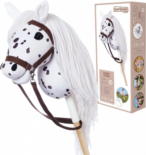 Hobby Horse on a Stick HOPPIHORSE A3 with Leopard Pattern