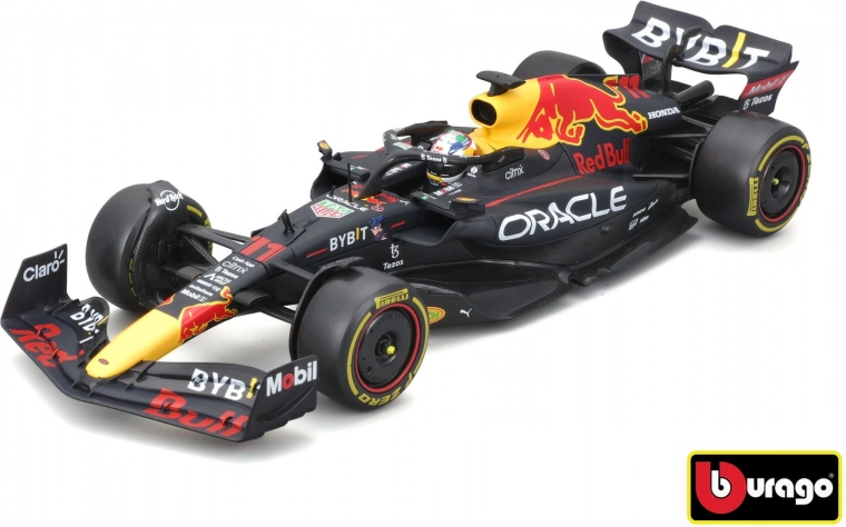 Metāla F1 formulas modelis ORACLE RED BULL RACING RB18 1:24 ar Serhio Peresu
