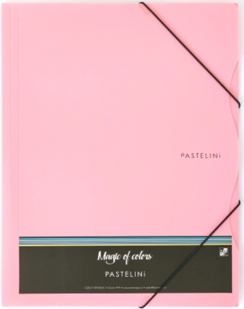 A4 Elastic-Band Folder PASTELINI pink