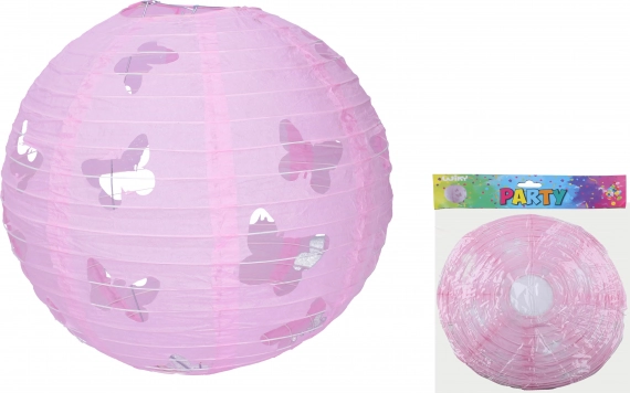Lampions bumba 30 cm ar tauriņa motīvu