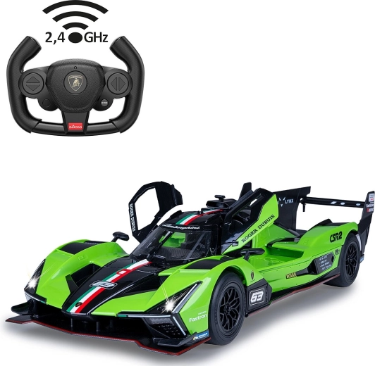 RC automobilis Lamborghini SC63 LMDH 1:14, zaļš