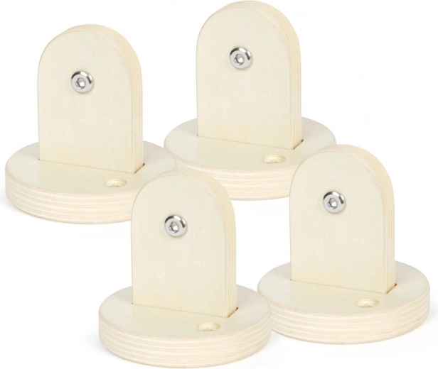 Wall Brackets for Adventure Wall Bars – 4 pcs, Small Foot