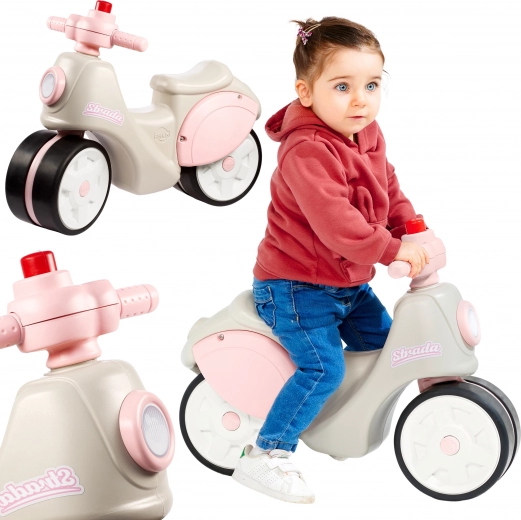 Bērnu atspērienauto FALK Strada Retro meitenēm ar klusajiem riteņiem no 1 gada vecuma